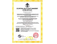 職業(yè)健康安全管理體系認(rèn)證證書